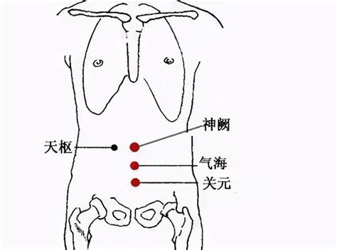 氣海關元位置|氣海穴位置 